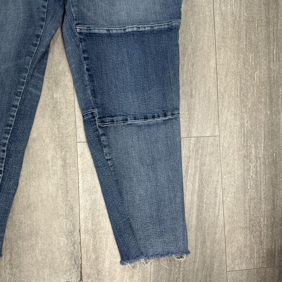 Silver Jeans Womens Izzy Slim Size 16x27 Raw Hem Patchwork NEW 99$ - Picture 2 of 5